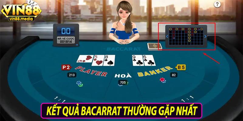 Các kết quả baccarat thường gặp